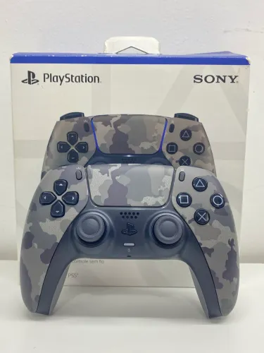CONTROLE PS5 MILITAR COM CAIXA!