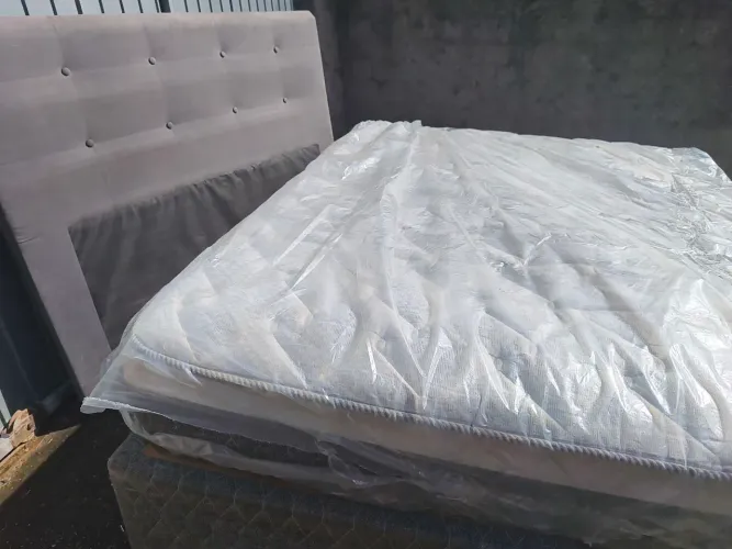 Cama casal colchão, cabeceira e base