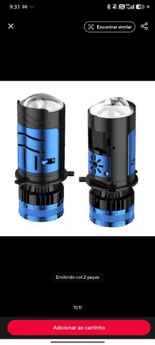 Mini projetor led H4 6500k lúmens