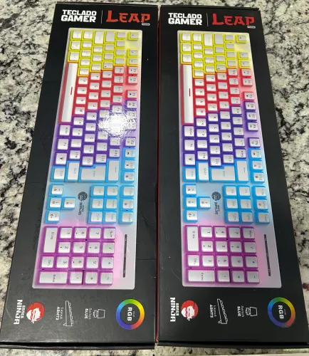 Teclado Mecânico Gamer Ninja Leap Pudim com RGB Lacrados!