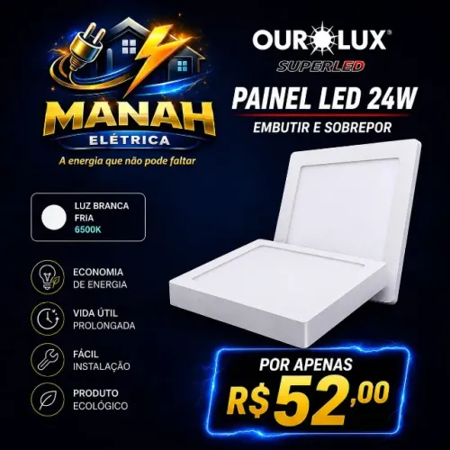 LUMINARIAS LED SOBREPOR E EMBUTIR OUROLUX