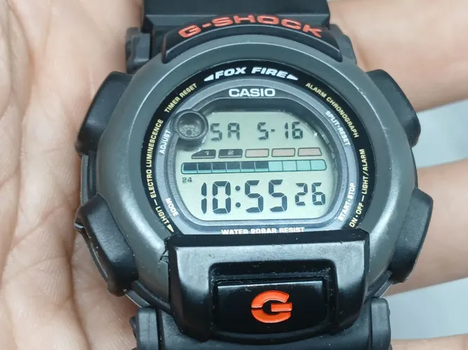 Relógio casio dw-003 fox fire 