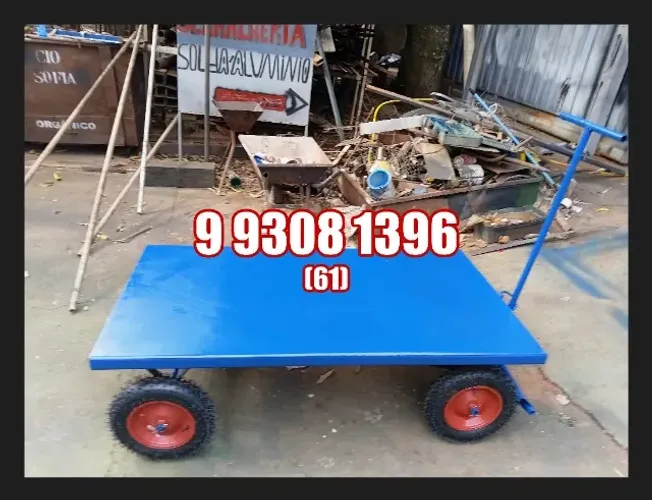 Carrinho Plataforma industrial 400kg - parcelo cartao