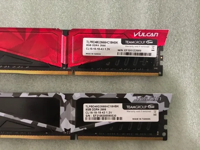 memória DDR4 TForce Vulcan 2x8 GB 2666