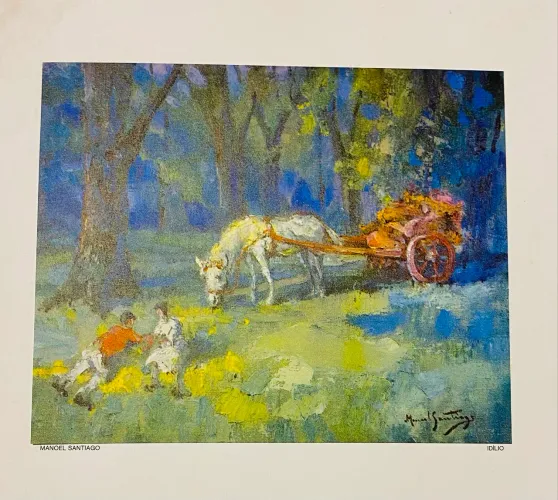 Gravura Impressa Obra de Manoel Santiago