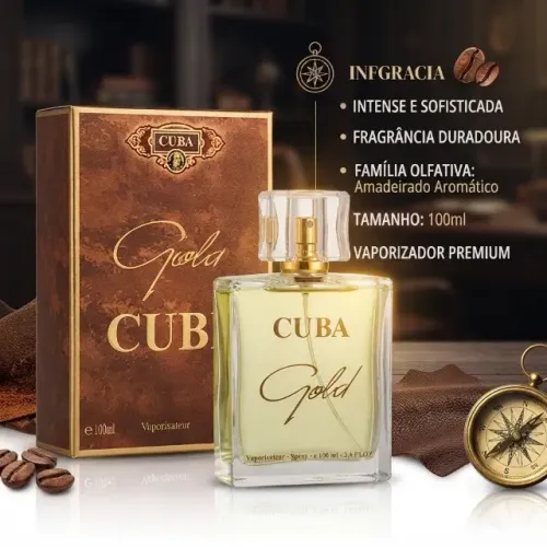 Perfume Masculino Cuba Gold Eau de Parfum (EDP) 100ml