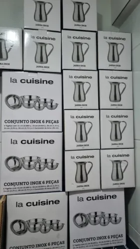 Kit c/ 6 Tigelas em Aço Inox ou Jarra em Inox Apenas 69,90 cada