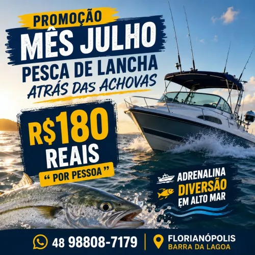 Pesca de lancha... anchovas na área