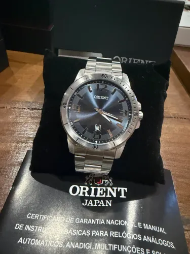 Relógio Orient masculino prateado NOVO e ORIGINAL