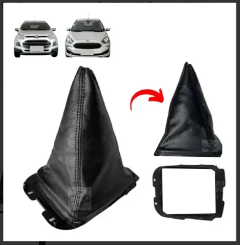 Coifa Cambio C/ Base Napa Preta Ford Ka 2018 2019 2020
