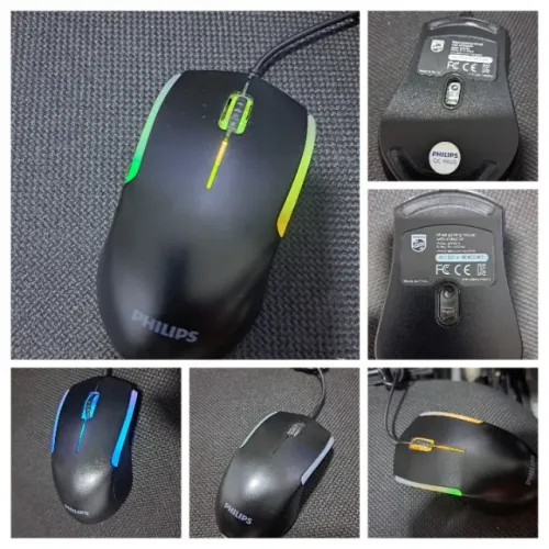 Mouse Philips Wired Gaming ambiglow spk9314 (USADO)