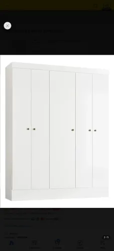 Guarda-roupa branco casal/ solteiro