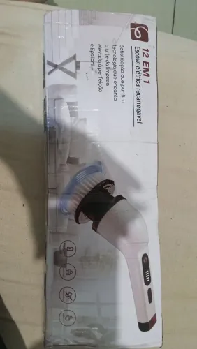 Escova elétrica recarregável 12 em 1