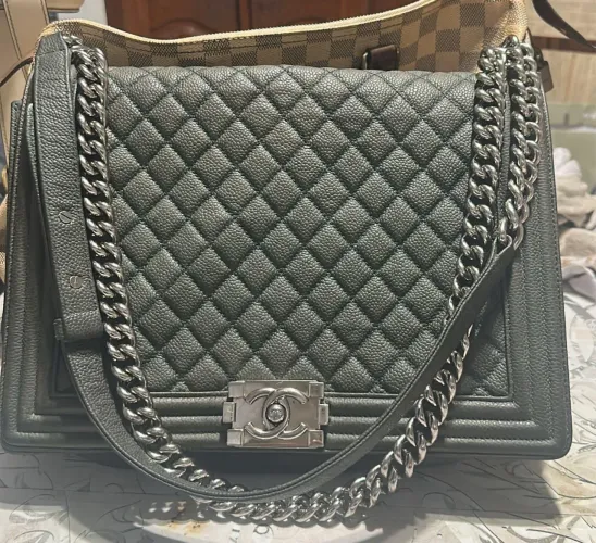 Bolsa Chanel original le boy jumbo