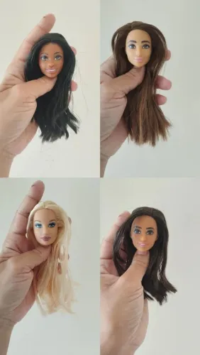 Lote de cabeças barbie