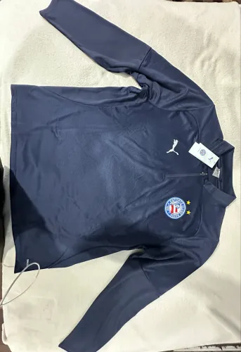 Blusão Puma Bahia Treino Zip Azul Marinho