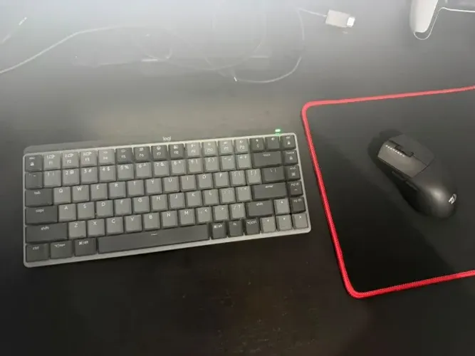 Teclado logitech MX mechanical & Mouse sem fio redragon