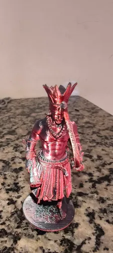 Orixa xangô em dourado