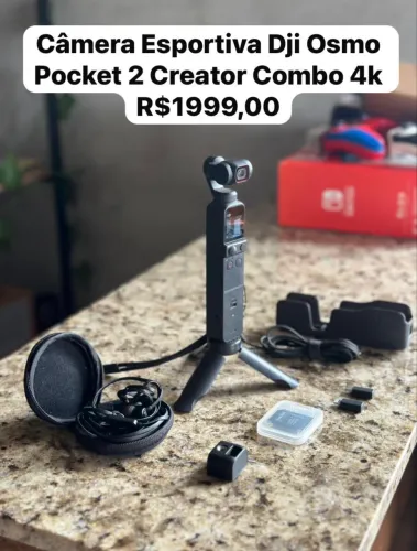 Câmera Dji Osmo Pocket 2 TROCO POR IPHONE 13PRO MAX 