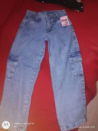 Calça cargo infantil menina tamanho 10 anos