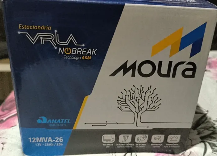Bateria Moura Estacionária 26Ah