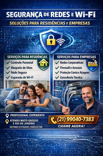 Serviços Profissionais de Network e Segurança de Redes