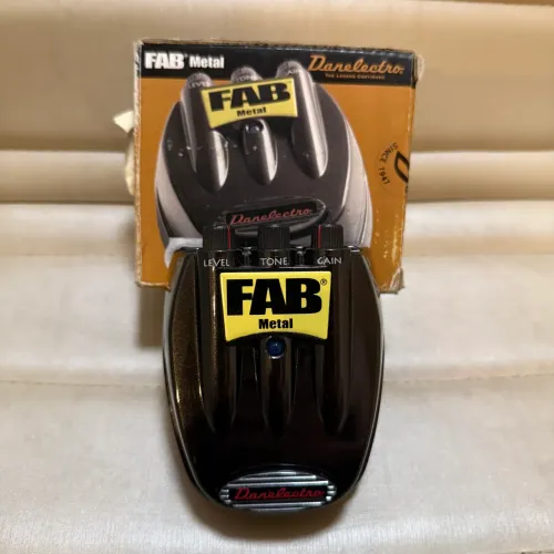 Pedal Guitarra Danelectro Fab Metal D3 Novo Original Preto - Super Conservado!!