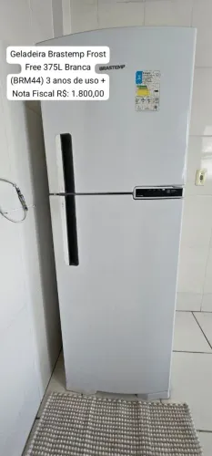 Geladeira Brastemp Frost Free (BRM44) 3 anos de uso