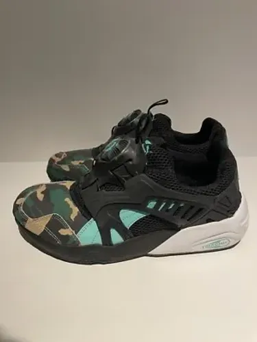 Tênis Puma Disc Blaze Jungle Camo Preto E Verde Original