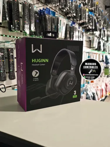 Headset Gamer Warrior Huginn Mic P3 3,5mm Ps5 Xbox Pc 50mm