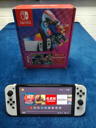NINTENDO SWITCH OLED DESBLOQUEADO 128GB