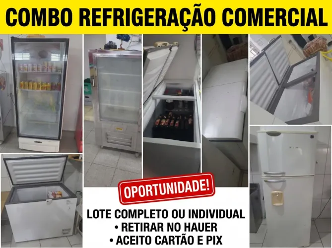 Combo Refrigeração e Bebidas (Freezers + Cervejeiras + Expositor)
