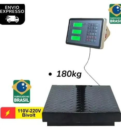 Balança De Plataforma Sem Mastro Digital Bivolt 180kg