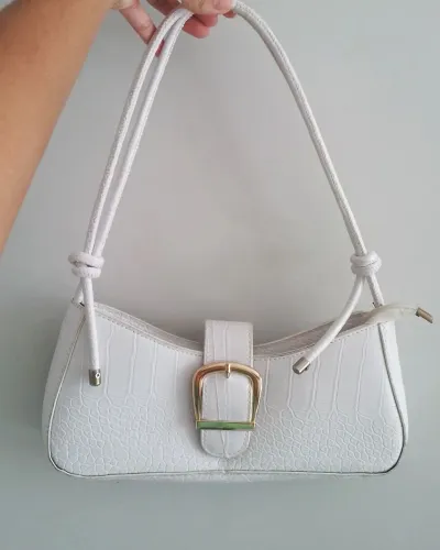 Bolsa Baguete Branca 