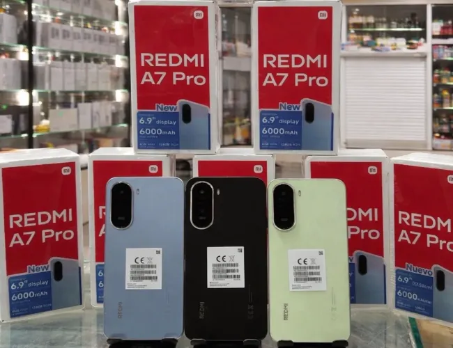 Celular Redmi A7 Pro 4G 128+04 Preto Azul Verde 