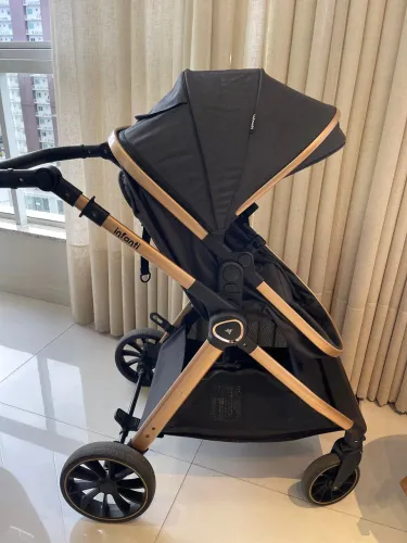 Carrinho de bebê infanti Romanzo completo com bebê conforto e base isofix