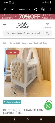 Berço capitonê 