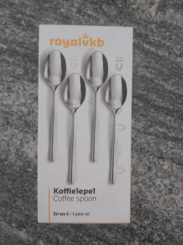 NOVO: Jogo Colheres de Café ROYALVKB Importado Holanda Aço Inoxidável PREMIUM Coffee Spoon