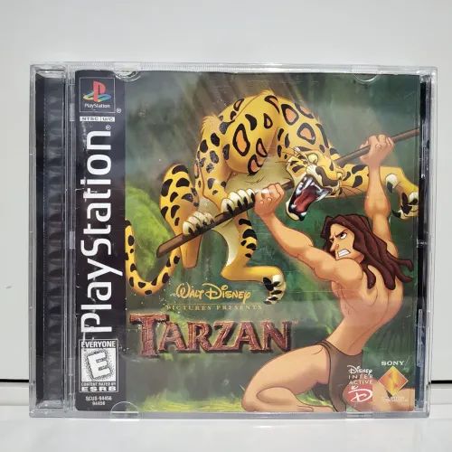 Tarzan PS1 Original Americano Black Label Completo Jogo CIB Playstation 1 One