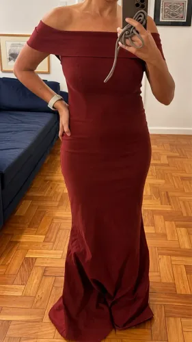 Vestido Festa Marsala Pathisa