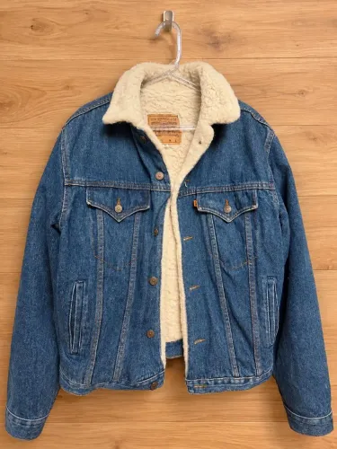 jaqueta jeans Levi's orange tab Type III Sherpa Trucker