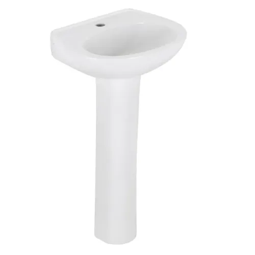 Kit Lavatório Com Coluna De Chão 470X425 Parati Branco Logasa