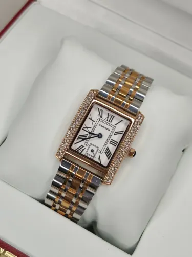 RELOGIO CARTIER TANK CRAVEJADO MISTO EM AÇO COMPRA GARANTIDA RECEBEU LIBERA PAGAMENTO
