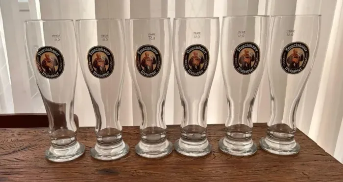 Kit Com 6 Copos Para Cerveja E Chopp Franziskaner - 500ml