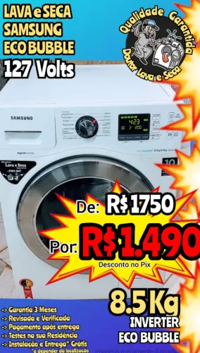 LAVA E SECA SAMSUNG (Leia o Anúncio) Tudo funcionando! Garantia Entrega Grátis*!