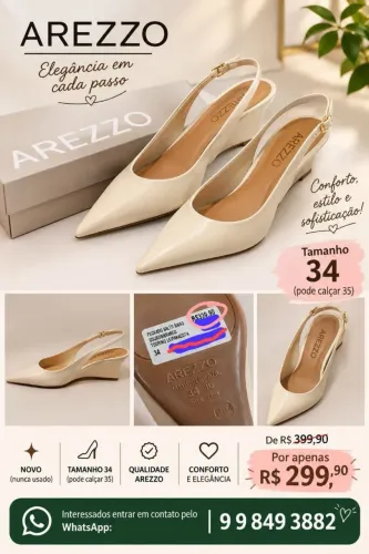 Sapato Feminino Arezzo - Tam. 34