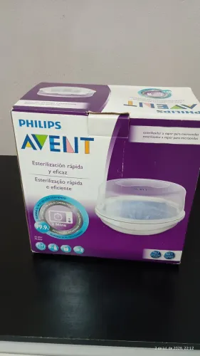Esterelizador de mamadeira Philips avent para uso em microondas.