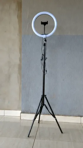 Tripé e Suporte para Celular - Ring Light RGB