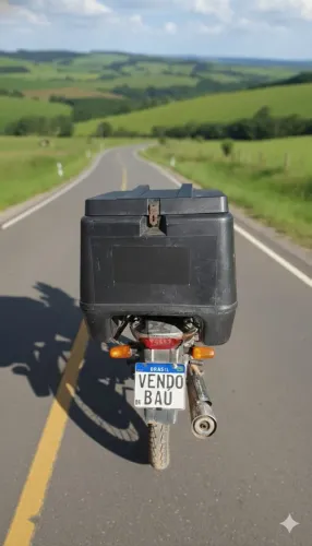 Vendo bau moto com trilho.