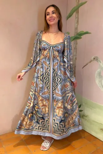 Vestido Farm novo (tag) Lenço Riviera